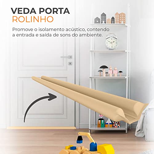 Veda Porta Rolinho - Marrom Claro 90cm - Comfort Door