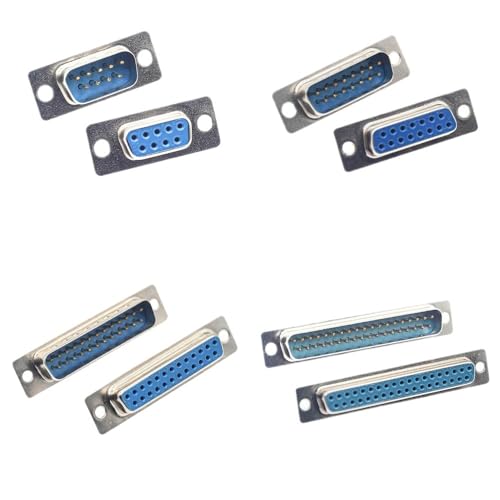 Image of 1 /2 /5pcs DB9 /15 /25 /37 Gat /Pin Vrouwelijke /Mannelijke Blauw Gelaste Connector RS232 Seriele Poort Socket D-SUB Adapter(DB15,Male 1PCS)