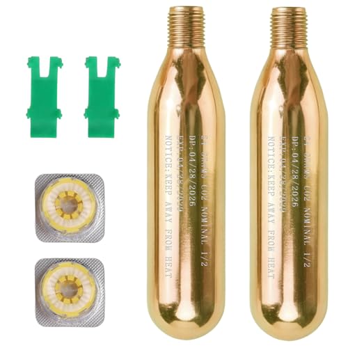24 Gram CO2 Cartridge Life Jacket Rearming Kit Auto/Manual PFD Metal Cartridge for Life Jacket CO2 Cartridges 2Pack
