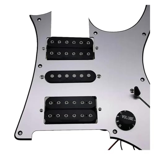 エレキギターピックガードピックアップ エレキギターピックアップ用配線済みHSHピックガード1セット