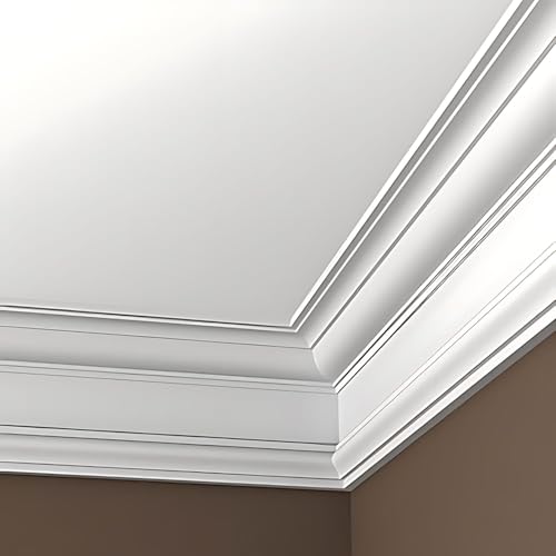 Corniches Profhome 150132 en mousse rigide de polyuréthane pour plafond 8m