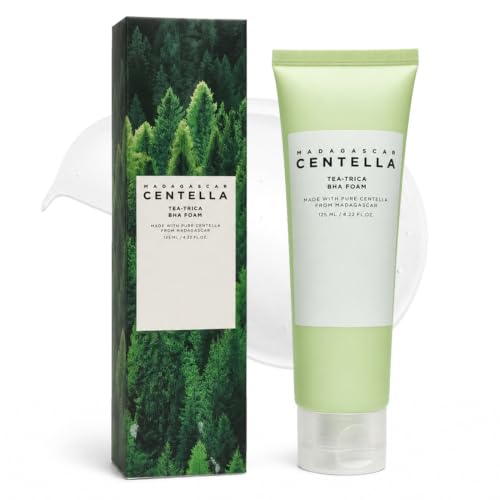 FOCJUK Limpiador Facial Centella Asiática,Face Wash,Espuma Densa,Alivio para la Piel Propensa al Acné,Fresco y No Graso,Cuidado de Limpieza Profesional(Verde)