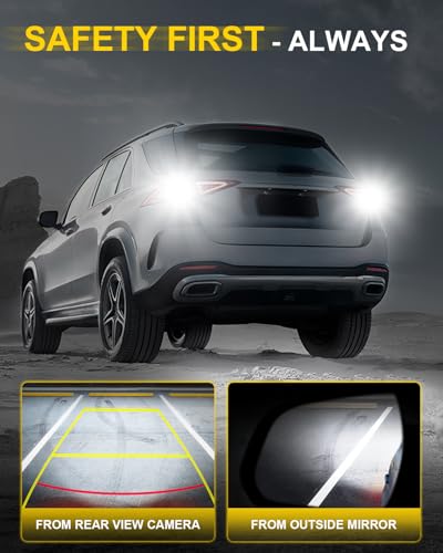 Image of AUXITO 921 LED Bulb Reverse Lights, 600% Super Bright 912 T15 led Backup light, CAN-Bus Error Free 906 922 W16W LED Bulbs for Reverse Back Up Marker Lights, 6000K White