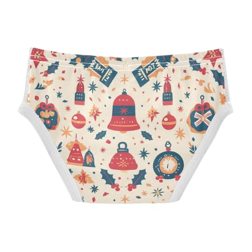 KLL Christmas Pattern Silver Baby Boys Soft Boxer Briefs Breathable Children Panties2