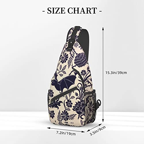 Halloween Bat Sling Bag For Men Women Shoulder Backpack Chest Bags Crossbody Daypack For Hiking Camping Outdoor Trip3