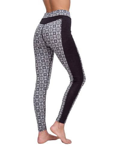Kari Traa Rose High Waist Bottoms Women's Base Layer Leggings - 100% Merino Wool Knit Thermal Pants, Black, Large #TOP1