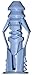 L.H. Dottie TG10KHXTP Anchor Kit, Hex/Slotted, 10 by 1-1/2-Inch Length Screw, 10 Anchor, Blue