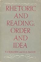 Rhetoric and Reading: Order and Idea B000PGOB9A Book Cover