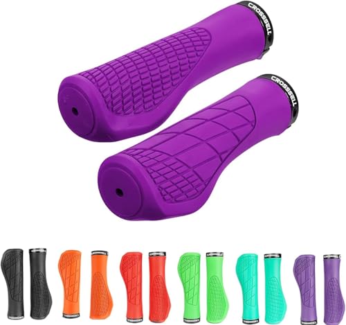 CROSSSELL Ergonomic MTB Grips - Comfortable Wrist Support Bike Handlebar