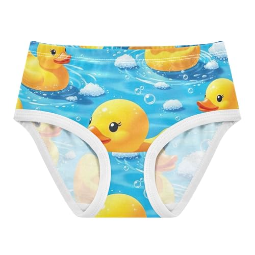 Toddler Underwear Floral 2t Cotton Girl Panties Cute Animal Undies Kids Briefs Yellow Ducks Blue Sea Bubble
