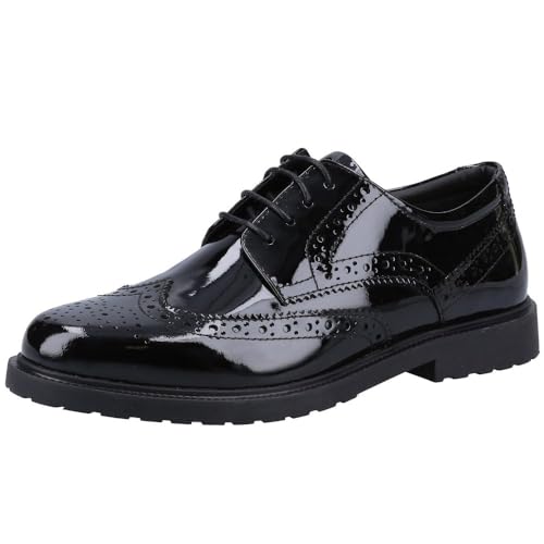 Hush Puppies Women's Verity Brogue, Black, 4