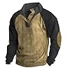 Generisch Blouse Red Men's Elegant Comfortable Long Sleeve Sweatshirt Wear Jacket, yellow, M #1