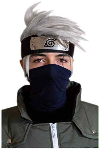 DAZCOS Hatake Kakashi Cosplay Mask Veil (Navy Blue)