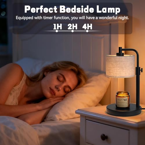 NITOWOLF Candle Warmer Lamp, Candle Lamp Warmer with Timer Adjustable Height Wax Warmer La - image 4