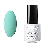 Elite99 Soak Off UV LED Color Gel Polish Lacquer Nail Art Manicure 7ml 1594 Light Mint Green
