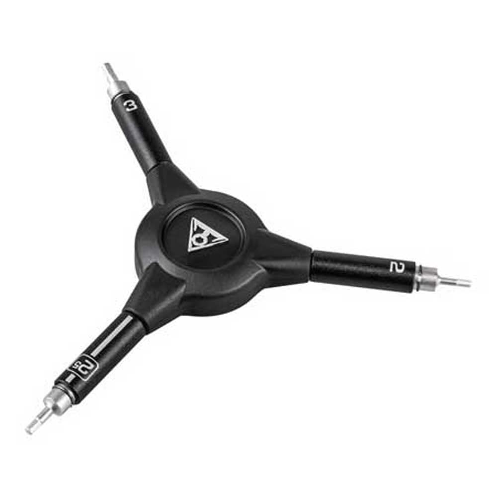 Topeak Y-Hex Speed Wrench with 2/2.5/3mm Allen Keys, Black
