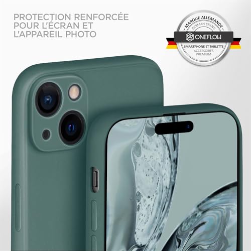 Coque iPhone 15 Plus silicone anti-choc avec protège-objectif surélevé