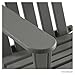 POLYWOOD AD5030GY Classic Folding Adirondack, Slate Grey