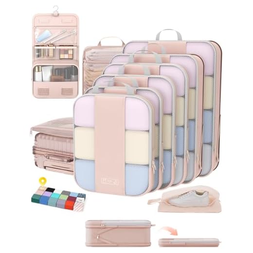 10-Pack Compression Packing Cubes for Travel