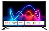 Smart Portal: Prime Video, Netflix, HbbTV, Youtube, Facebook, ARD-/ZDF-Mediathek, DEEZER, etc. Mando a distancia: Prime Video y Netflix Botón para inicio rápido