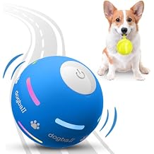 PetDroid Interactive Dog Toys Dog Ball,[Newly Upgraded] Durable Motion Activated Automatic Rolling Ball Toys for/Small/Medium/Large Dogs,USB Rechargeable Blue