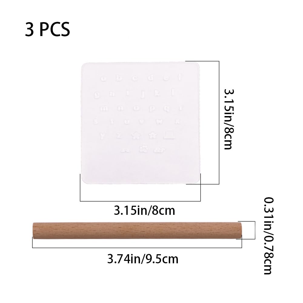 Number and Letter Stamp Punch Set Leather Embossing Stamp Transparent Leather Alphabet Stamp for Leather Jackets Bags Shoes Belts Wallets - Image 2