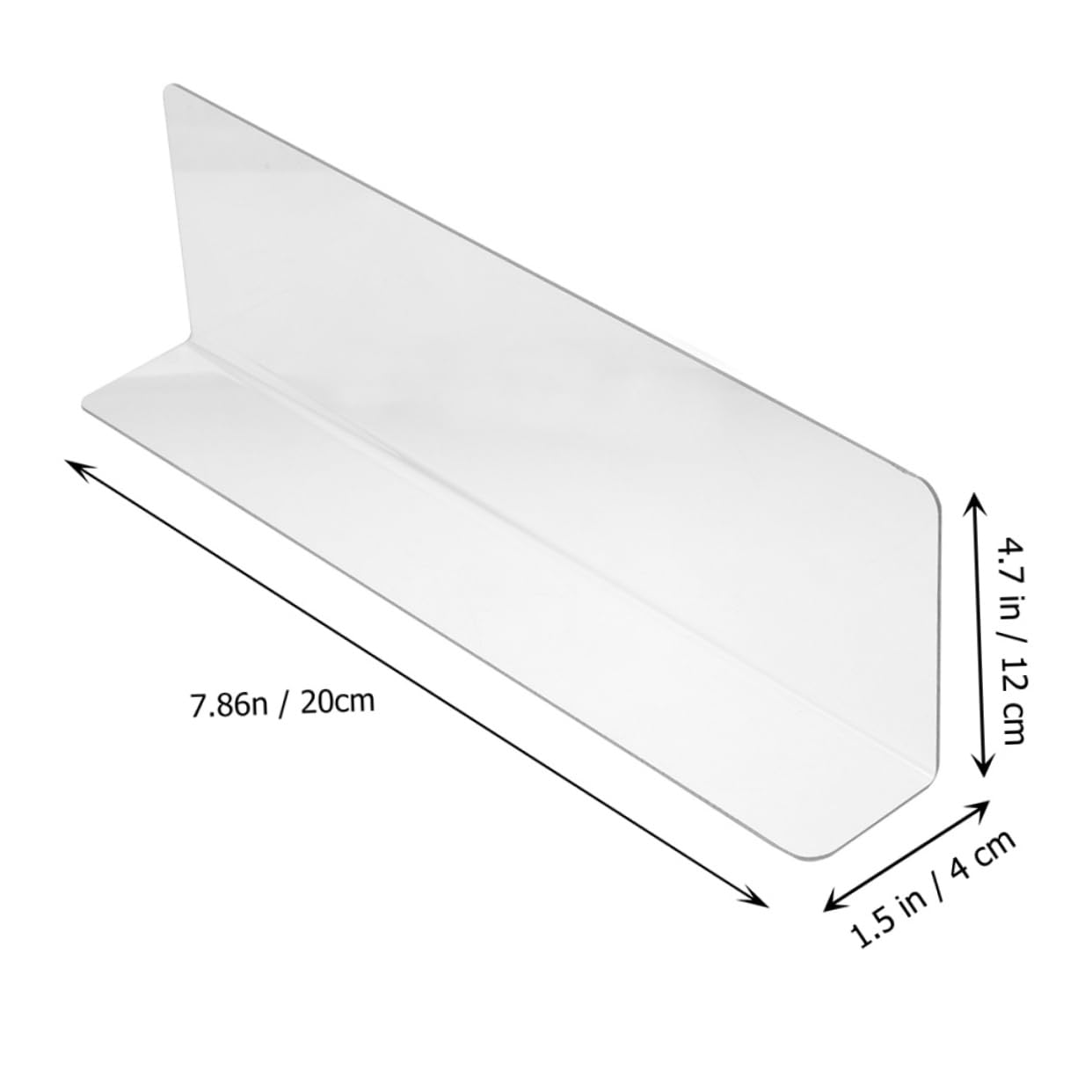 Cabilock 20pcs L- Separator for Cabinet Expandable Shelf Dividers Plastic Shelf Organizers