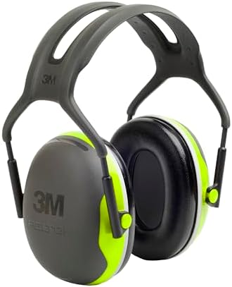 3M Peltor Kapselgehörschutz X4A neongrün - Gehörschützer mit verstellbarem Kopfbügel im schmalen Doppelbügel-Design - SNR 33 dB Hörschutz auch bei hohen Lautstärken