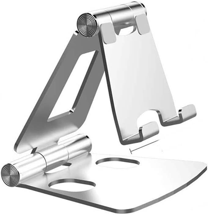 2IN1 Desk Phone Holder Stand for Tablet Metal Foldable(D)
