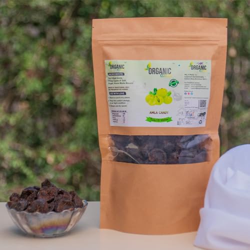 Image of Organic Anand Natural Dried Sweet Amla Candy| Awla (Indian Gooseberry) Salt, Sugar, Masala Candy Homemade (Pack of 3, 200 Gram Each)