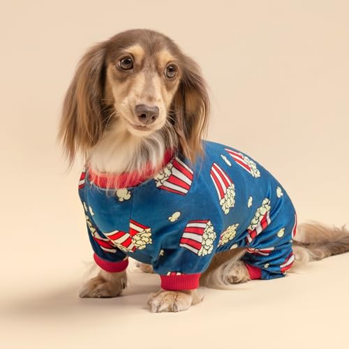 image for Fitwarm Popcorn Dog Pajamas, Funny Dog Clothes for Small Dogs Boy Girl