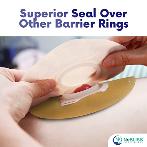 NuBliss Ostomy Barrier Rings - 10PCs 4mm Thick Stoma Rings Colostomy Supplies for Patients - Flexible and Moldable Adhesive Ostomy Supplies Barrier Rings - FSA & HSA Eligible - 2x2 Inches - Thumbnail 7