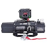 FROM ANT Series Electric Winch 6.0HP 12V 12500lbs Utility Winch with Synthetic Rope FA12.5S