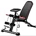 DSHUJC Banc de Musculation réglable, Tabouret Fly Bird, pour l'exercice Complet du Corps Dumbbell Stool Banc de Fitness Pliable Multifonctionnel, pour la Musculation à Domicile