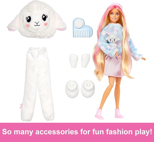 Poupée Cutie Reveal 2 En 1 Agneau Avec Accessoires Mattel La Poupée - vue 10
