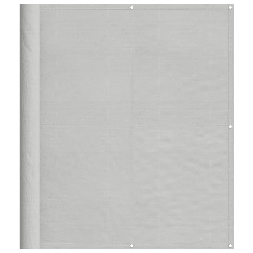 Paravent de balcon gris clair 120x500 cm en polyester Oxford résistant