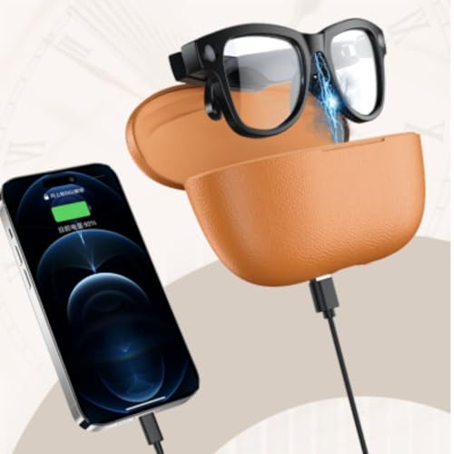 Image of Aeoss Smart AI Video Glasses: 1080p HD POV Camera with 32GB Memory, Wireless Bluetooth Sunglasses, Real-Time AI Translation Assistant, Anti-Shake Video Recording & Charging Case (Photochromic Lenses)