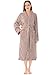 PAVILIA Premium Womens Plush Soft Robe Fluffy, Warm, Fleece Sherpa Shaggy Bathrobe (S/M, Taupe)
