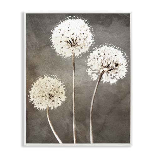 Fluffy Dandelion Botanical Blooms, 11 x 14 Inch Framed Giclée Print