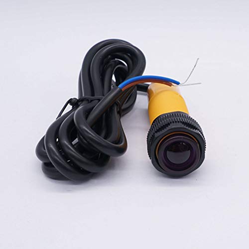 Taiss/ 1 Pair Photoelectric Sensor M18 Infrared Ray Through-Beam Reflection Optical Photoelectric Switch Sensor Npn No 6-36Vdc Proximity Switch Inductive Distance 5M With Mounting Bracket E3F-5Dn1-2Z #TOP2