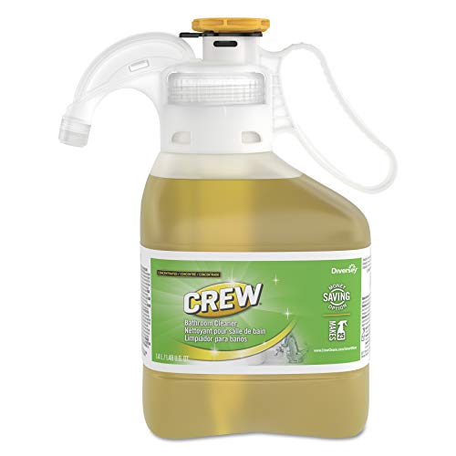 CREW CBD540489 Professional Concentrated Bathroom Cleaner, Eliminates Soap Scum & Grime with Citrus Scent, Concentrate SmartDose, 1.4-Liter,1 Pack