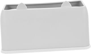 SUPVOX Cute Cat Shaped Litter Scoop Holder Stylish Grey Litter Box Organizer for Pet Owners Durable Mini Trash Bin with Modern Design for Efficient Cat Care and Home Decor