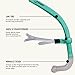 FINIS Glide Center-Mount Swim Snorkel for Adults - Adjustable Fit - Technique & Endurance Training - Mint Green