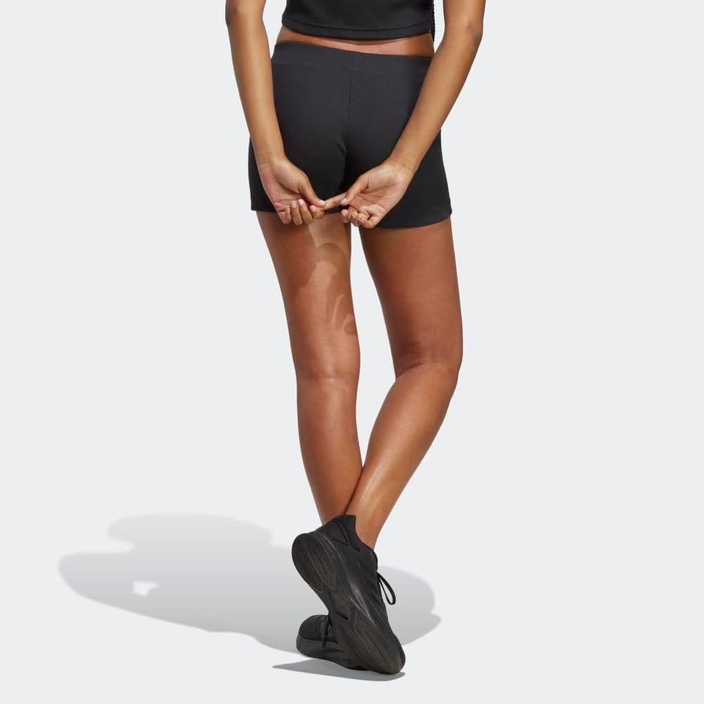 adidas Women's Lounge Ribbed Booty Shorts