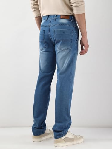 Image of Urbano Fashion Men's Regular Fit Washed Jeans Stretchable