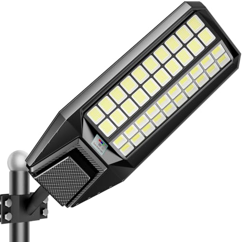 Jadisi 10000W Solar Street Light - 600000 Lumens, Dusk-to-Dawn, Waterproof, Ideal for Commercial & Outdoor Parking Lots - Energy-Efficient Solar-Powered, 3-Year Warranty by Jadisi - Used condition - US$165.59