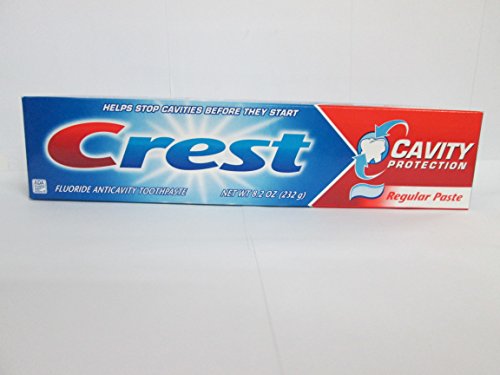 Crest Cavity Protection Toothpaste, Regular, 8.2 Ounce (Pack of 2)