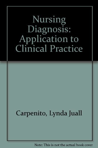 Nursing Diagnosis: Application to Clinical Practice