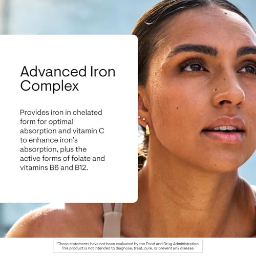 THORNE - Advanced Iron Complex (Formerly Ferrasorb) - Complete Blood Support Formula* - Elemental Iron, Folate, B and C Vitamins for Optimal Absorption - Gluten, Dairy & Soy-Free - 60 Servings