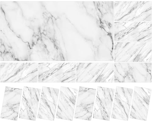 8 Pcs Fluorescent Light Covers with 80 Magnets Decorative for Classroom Ceiling Lights 4 x 2 Feet Magnetic Light Cover Filter Easy Install for Office Hospitals Drop Home Ceiling Supplies (Marble)